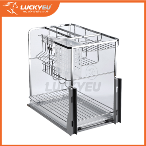 Giá dao thớt inox 304, ray giảm chấn DT400