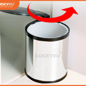 Thùng rác đôi âm tủ, thùng rác tròn gắn cánh TR14L